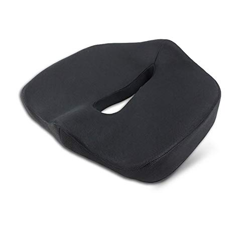 Preisvergleich Produktbild Sitzkissen Entlastung Stuhlkissen Rückenschonung Memory Schaum Sitzauflage Für Bürostuhl Rollstuhl Auto Reisen 46 * 38 * 13Cm,Black