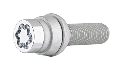 McGard 28044SU Standard - Tornillos antirrobo para rueda (base esférica, M14 x 1,50, longitud del vástago 37.1 mm, SW19)