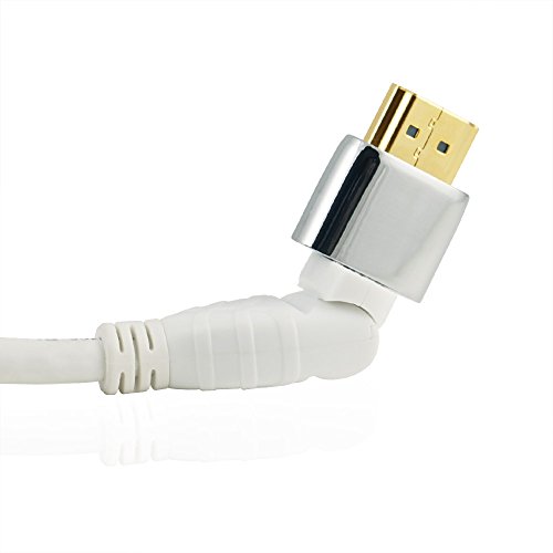Mackuna Flex **Neueste Version** 2M (2 Meter) HDMI Flexibel Kabel **verfügt über Dreh- und Schwenkbare Stecker 24K Gold** mit Ethernet (Neueste Version 2.0 / 1.4a 21 Gbps) 1080p, 4k2k, PS4, XBOX ONE, DVD, Blu-ray, SKY HD, UHD, FULL HD LCD, PLASMA & LED TVs, 3D TV , ARC, Dolby TrueHD Audiowiedergabe - 7