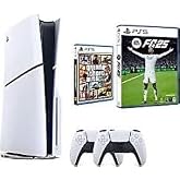 Sony Playstation 5 Slim Cd Edition + 2. DualSense Ps5 Kol + Sarj istasyonu + Fc 25 + GTA 5