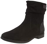 Veloursleder-Optik s.Oliver Damen 25312-21 Stiefeletten, Schwarz (Black 1), 38 EU