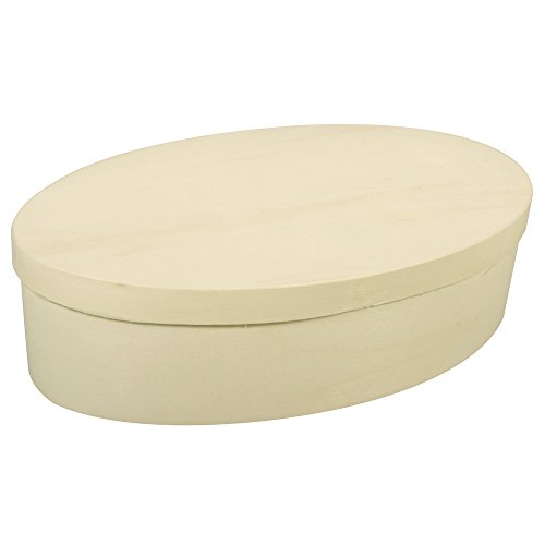 RAYHER 62390000 Spanschachtel oval, FSC mix Credit, 20 x 12 cm - 2