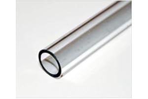 A AKCES Tube en polycarbonate transparent de diamètre extérieur 10-200mm paroi 1,5-5mm, OD: 10mm ID: 7mm Wall: 1,5mm; longueur 1 mètre