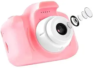 BEJOY Toys Digital Recorder Camera 800W HD 2.0 Inch Screen Video Front Web Camera for Computer Full HD Screen Shockproof Rechargeable Camera for Best Gift Children Kids-Boys-Girls. (Pink)