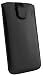 Produktbild mumbi ECHT Ledertasche für Motorola Moto G 2. Generation Tasche Leder Etui (Lasche mit Rückzugfunktion Ausziehhilfe)