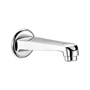 Cera Platinum F1001661 Brass Single Lever Bath Tub Spout with Wall Flange (Silver)