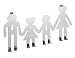 Produktbild WENKO 15002100 Türgarderobe Happy Family - 8 Haken, Stahl, 40 x 4 x 21.5 cm, Chrom