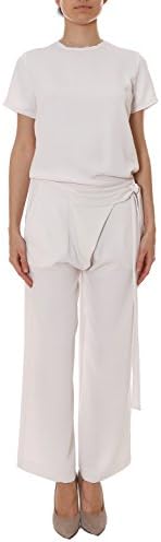 P.A.R.O.S.H. Women's 790039Pantery02 White Polyester Jumpsuit