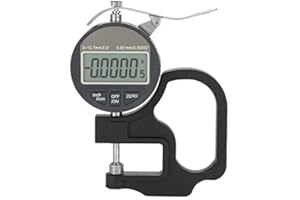 HILITAND Digital Thickness Gauge Digital Thickness meter 0-12.7mm Electronic Micrometer Percentage Thickness Meter Inch Metric with Precise LCD Display