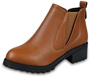 Boots Women, DoraMe Winter Fashion Ankle Boots Autumn Winter Boots Low Heels Boots Shoes (EU 34, Brown)