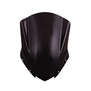 Autonity JB Racing Windscreen Windshield Touring Visor 1.0 Wind Deflectors for Bajaj Dominar 400 (Black)