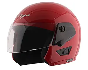 Vega Cruiser Open Face Helmet (Red, L)