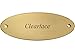Produktbild Klingelschild mit persönlicher Gravur, hochwertiges Messingschild, 115 x 45 mm, oval, Schriftart: Clearface