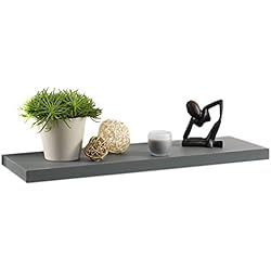 Modul'Home 6RAN792GR Etagère Flottante Panneau/MDF Gris Anthracite 75 x 22,8 x 3,4 cm