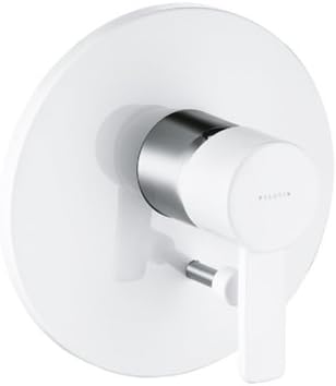 Kludi Zenta 386609175 Bath and Shower Single Lever Mixer Tap Flush-Mounted Chrome / White