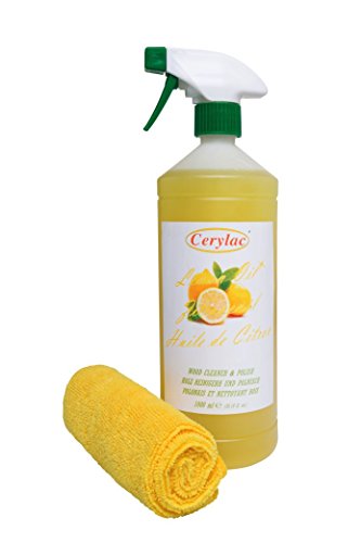 Preisvergleich Produktbild Zitronenöl mit Mikrofasertuch zum Auftragen - 1 Liter