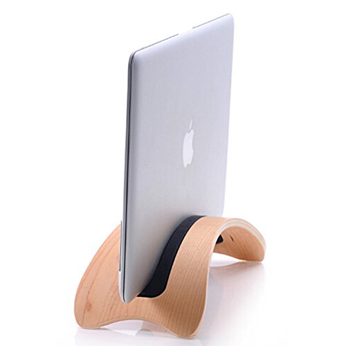Holz Macbook Ständer Mac Halter Tablets Halterung für Macbook Air Pro Notebookständer und Halter (Mac Pro, hell) - 8