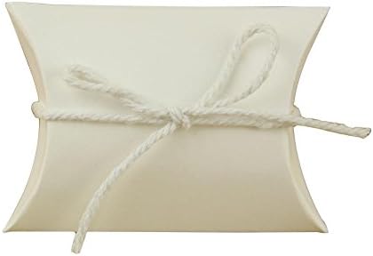 Sunsline Creative Pillow Style Kraft Paper Wedding Party Candy Boxes (White)
