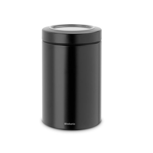 Dose mit Fensterdeckel 1,4 L / Matt Black