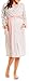 Happy Mama Women's Maternity Nightie Robe Hospital Set Nursing Nightshirt. 385p (Coral, UK 16, XL)