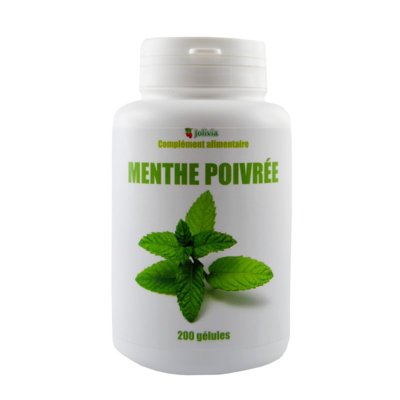 Jolivia Menthe poivrée 200 gélules 250 mg