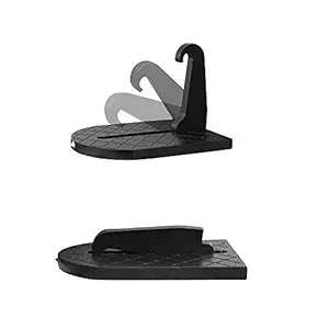 Horoly Car Doorstep Easy Access to Car Rooftop Roof-rack Folding Ladder Hooked Foot on Pegs Stand Door Step support with Safety Hammer for Jeep, Car, SUV