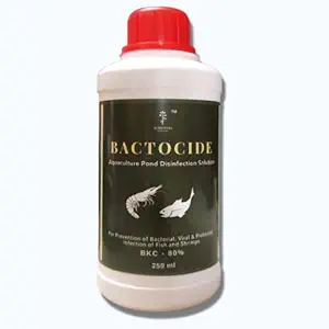 BACTOCIDE - Aquaculture Pond Sanitizer and Disinfectant : Benzylkonium Chloride (BKC 80%) - 250 ml