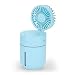 Produktbild Marbeine Mini-Ventilator, 3 in 1, Luftbefeuchter, Nachtlicht und Ventilator, USB, tragbar, leise, wiederaufladbarer Akku, faltbar, großes Netzwerk für Schönheit, Haus, Büro und Reisen blau