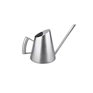 IMEEA Modern Style 11oz/300ml Brushed Solid SUS304 Stainless Steel Watering Can, Small Size for Desk Plants in The Office or for Kids