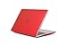 Produktbild elecfan MacBook Air 12 Zoll Hülle, Crystal Clear Transluzente Hartplastik Schutzhülle, Leichte Abdeckung für Apple MacBook 12"(A1534 Neueste Version 2017/2016/2015), Rot