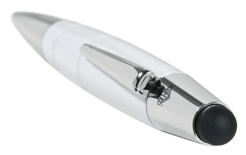 Wedo 26125000 Touch Pen Pioneer 2-in-1 (leitfähiger Eingabestift für alle Smartphones und Tablet PCs, inklusiv integriertem Kugelschreiber, 13 cm) weiß - 2