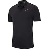 nike schnürsenkel grau Polokragen mit Knopfleiste Nike Herren Dry Victory Poloshirt, Schwarz (Black/(Flat Silver), M