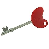 Lokko Radar Disabled Toilet Key - Official Easy Turn NKS All Access Key with Easy-to-find Bright Red Large Ergonomic Head and Braille Text