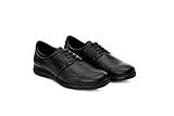 zapatos cómodos camarero Oneflex Fabien Negro - Zapatos cómodos de Hombre para hostelería- Suela extralight y Antideslizante - Talla 42