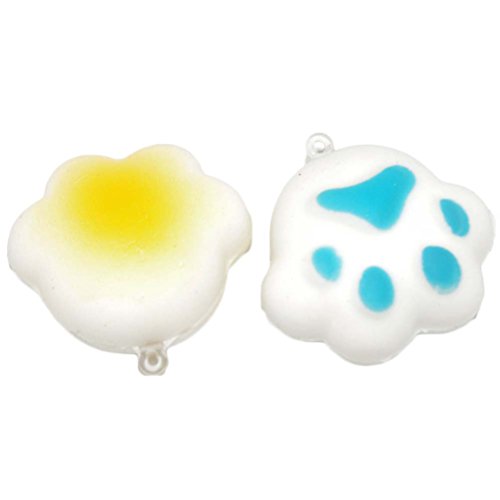 4 kawaii Squishy Mini Bär Katze Paw Brot Handy-Charm-Tasche, Gurt Kinder Squeeze Spielzeug Geschenk - 6