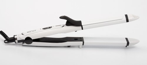 Adler AD 2104 2 in 1 Haarglätter, schwarz/weiß - 4
