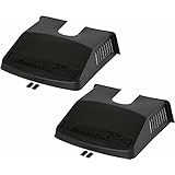 My Garden Essentials® 2 x Drain Cover, Black Plastic Grid Pipe Cover Ventilated, Prevents Blockages To Drains