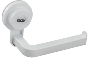 VET ITALY Vetrineinrete® Porta rotolo carta igienica da parete con ventosa portarotolo da muro accessorio da bagno