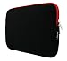 Produktbild Emartbuy® Schwarz/Rot Wasserdicht Neopren weicher Reißverschluss Kasten Abdeckungmit Rot Interior & Zip Geeignet Für Insignia NS-P11W7100 11.6 Zoll Tablet mit Keyboard (11.6-13.3 Zoll Laptop)