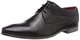 business schuhe bequem Gepolsterte Decksohle bugatti Herren 312420081000 Derbys, Schwarz (Schwarz 1000), 44 EU