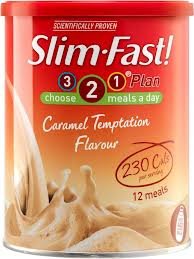 Slim Fast Powder Tin Caramel 438G