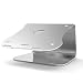 Produktbild MoKo 12-17 Zoll Laptop Kühler Ständer - Universal Aluminium Notebook Cooler Desktop Halterung Kühlpad Kühlmatte für Apple MacBook, MacBook Pro, Surface Book, Laptop, Notebook, Silber