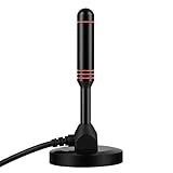 Kabellänge: ca. 3m | Antennenhöhe: ca. 15cm,Einfache und flexible Positionierung für besten Empfang innen oder außen