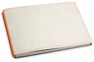 ‎X17 X17-A5+ Querformat Terminplaner/Organizer 2024-2025 | 18-Monats-Kalender | grau + orange, vegan! Deutsches Zellulose-Material. Nachfüllbar. Hefte: Wochenkalender Classic + 2 Hefte (blanko, gepunktet)