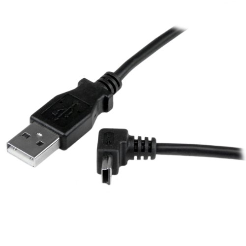 StarTech USBAMB1MU USB auf Mini USB Anschlusskabel (1x USB A Stecker, 1x USB Mini B Stecker, 1m) schwarz - 2