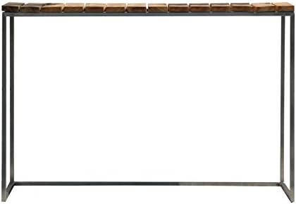 Lux Console Table teak/frame stainless steel/LxWxH 100x34x64cm