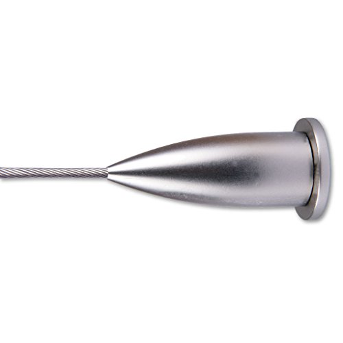 Seilspanngarnitur Niro- Drahtseil Wand zu Wand, ca. 5m, Befestigungssystem Gardinen Auswahl: Castello silber – matt - 4