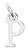 Produktbild Buchstaben Charms, Metall, H 10 mm P