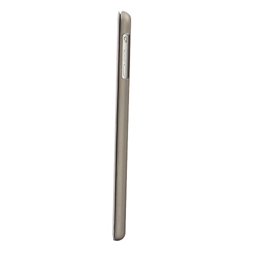 Besmall Neu Ultra Slim Edles iPad mini1 2 3 Hülle – Smart Cover Leder Case Schutz Hülle Tasche + Back Case – inkl. Displayschutzfolie Reinigungstuch Stift mit Multi Ständer Auto Sleep Wake (iPad mini1/2/3, Farbe:Grau) - 5