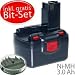 Produktbild 12V Ersatz-Akku für BOSCH PSR 12VE-2 Akkuschrauber mit 3000mAh plus gratis Bit-Set